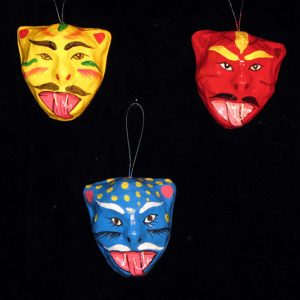 Mini Carnival Mask Ornaments
