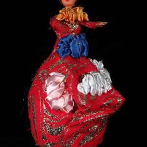 Vodou Sculpture/Bottle in Red - for Ogou