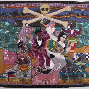 Ghede Ceremony "AONOME DE 29 POINTS CIMETE MAITR JEANS MON" Vodou Banner