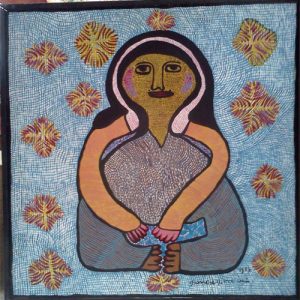 Figure on Blue