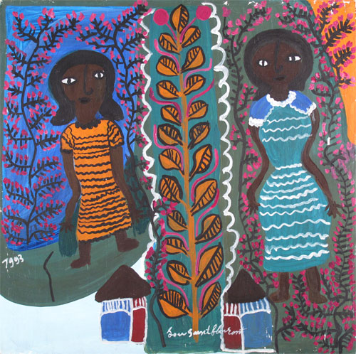 Two Women and Tree