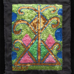 Ayizan Sequinned Vodou Banner