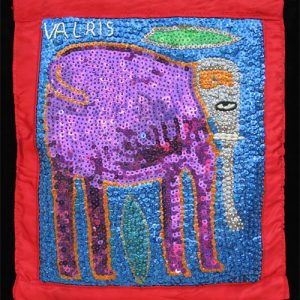 Elephant Sequinned Banner