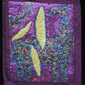 Polka-dot Giraffe Sequinned Banner