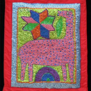 Giraffe Sequinned Banner