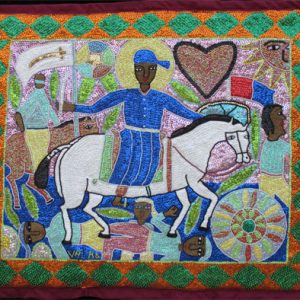 Saint Jacques/Ogou Sequinned Vodou Banner