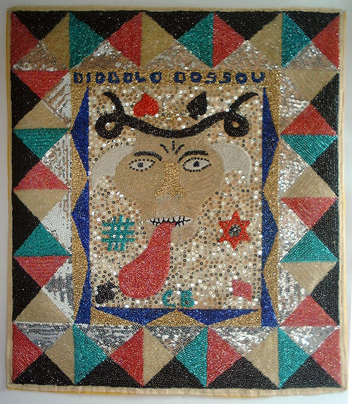 Diabolo Bossou Antique Vodou Banner