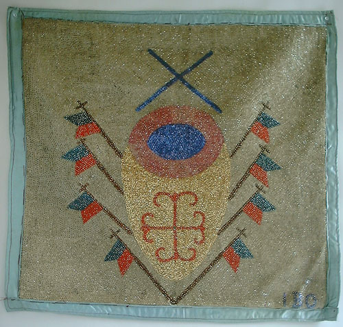 Gold Drum - Antique Vodou Banner