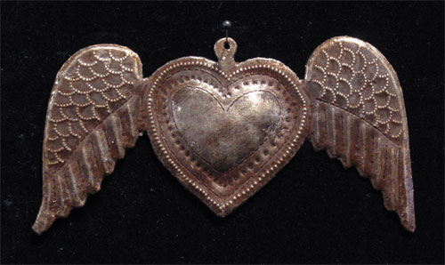 Hearts for Haiti! Winged Heart Ornaments