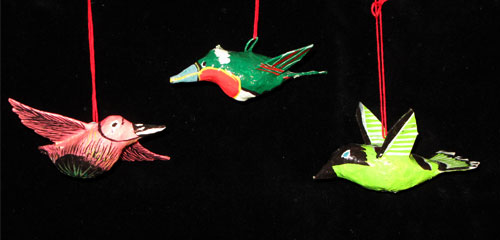 Papier Maché Birds
