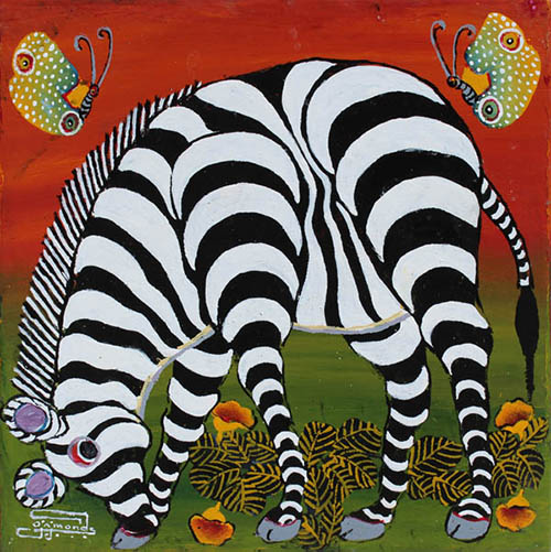 Grazing Zebra