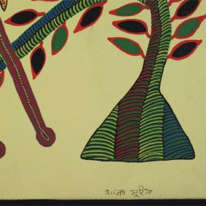 Antelope with Three Birds
