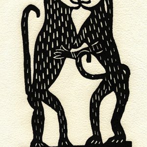 Two Monkeys (black and white)