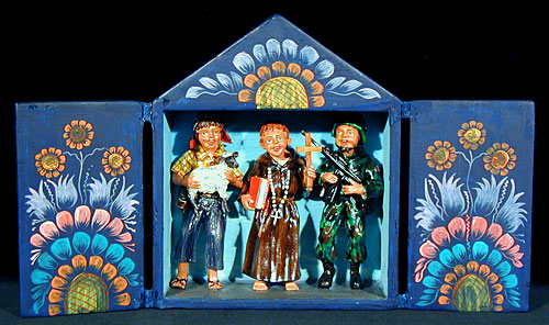 The Shepherd, the Priest and the Soldier - Retablo