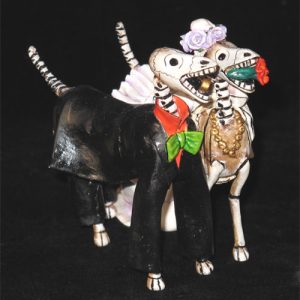 Perros Novios Muertos (skeleton newlywed dogs)