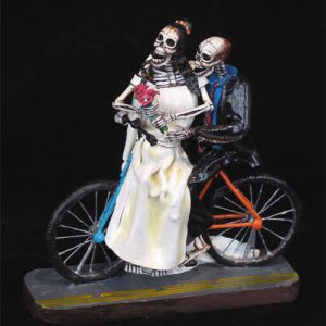 Novias Calaveras on Bicycle