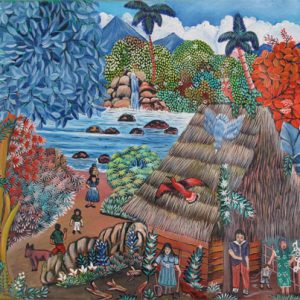 Paisaje Pinolero "Choza Nicaraguense"