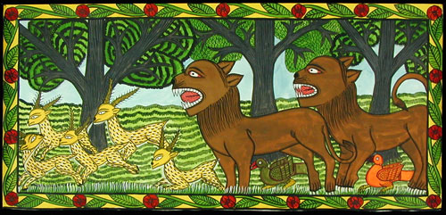 Lions in the Savannah
