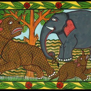 Elephant and Rhinos