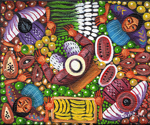 Market Scene III (Bird's Eye View)