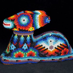 Huichol Beaded Fawn
