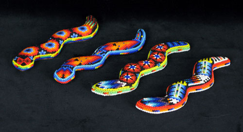 Huichol Beaded Snakes