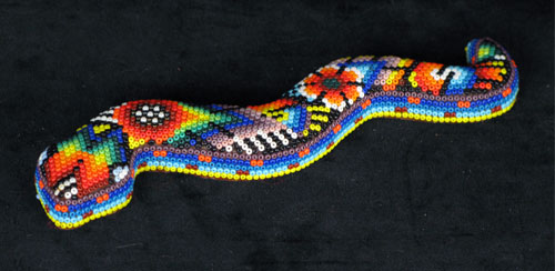 Huichol Beaded Snake
