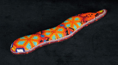 Huichol Beaded Snake