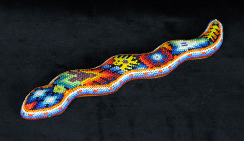 Huichol Medium Beaded Serpiente (Snake)