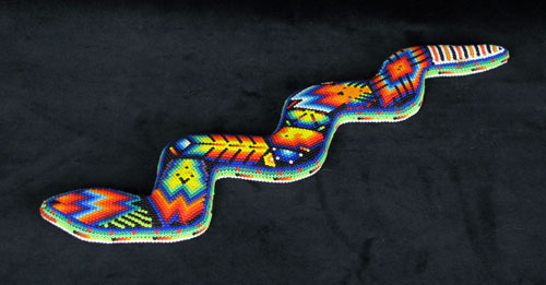 Huichol Large Beaded Snake