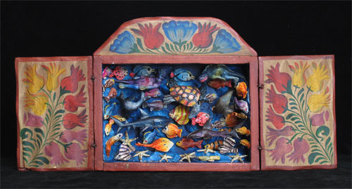 Small Bajo el Mar (Undersea) Retablo
