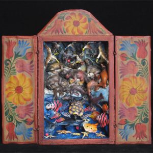 Mar Tierra Aire (Sea, Land & Air) Small Retablo