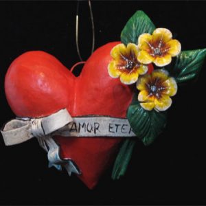 "Amor Eterno" Retablo Heart Ornament