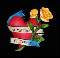Retablo Heart Ornament 