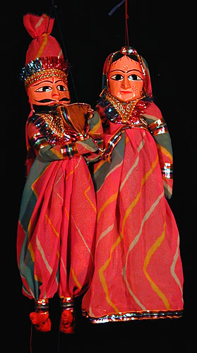 Rajastani Puppets - Pink