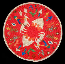 Imbenge Zulu "Hardwire"Wire Basket - pictorial style