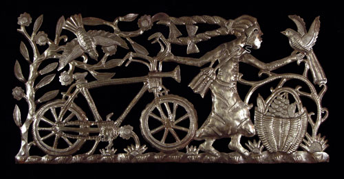 Woman with Bicycle