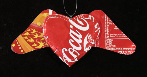 C*ca-C*la Winged Heart Ornament