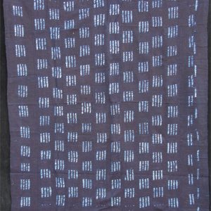 Dogon Indigo stitch resist-dyed strip-weave cloth