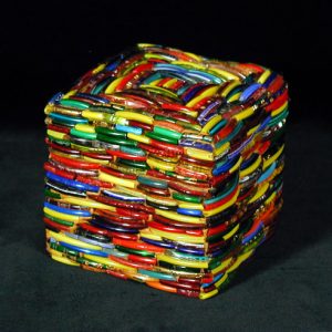 Indian Glass Bangle Boxes (mini square)