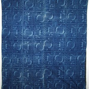 Yoruba Indigo Resist-dye Adire Eleko Cloth