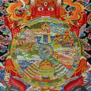 The Wheel of Life #2 Thangka painting