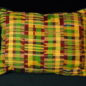 Asante Kente-cloth pillow