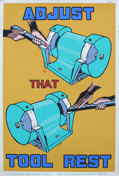 ADJUST THAT TOOL REST - Workplace Safety Poster #28