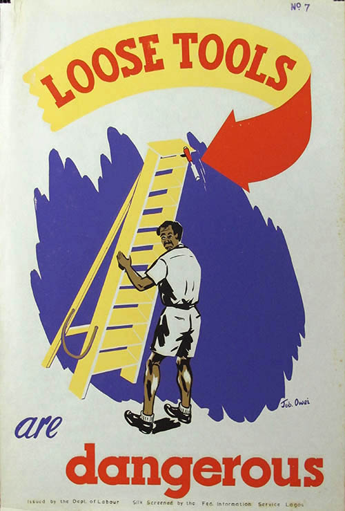 LOOSE TOOLS are dangerous - Workplace Safety Poster #7
