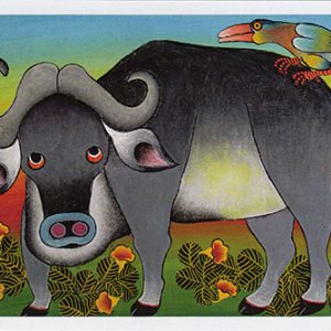 Cape Buffalo and Bird