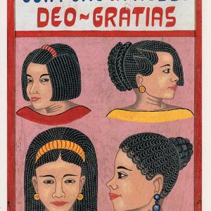 Coiffure & Tresse Deo-Gratias Hairdresser's Sign Lawa (Lomé, Togo ) c.2000, Oil on board