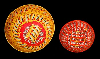 Papier Mache-covered Bowls (large)