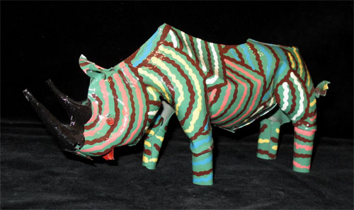 Painted Rhino (large size)