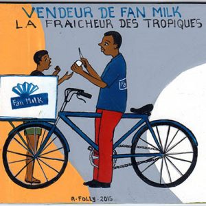 "Vendeur de Fan Milk" Mini Signboard